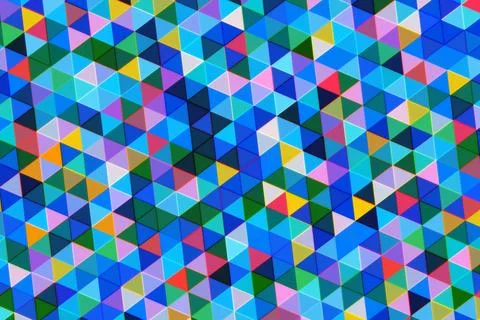 Colorful geometric pattern with triangles and cubes Stock Photos