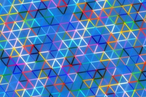 Colorful geometric pattern with triangles and lines Stock Photos