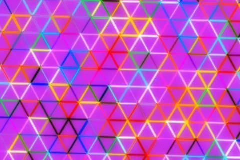 Colorful geometric pattern with triangles and lines Stock Photos