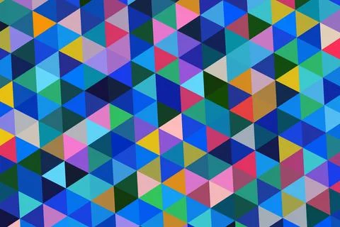 Colorful geometric pattern with triangles and squares Stock Photos