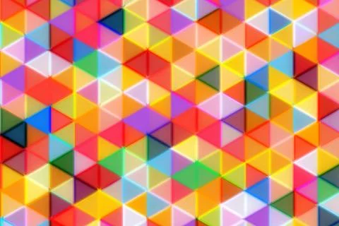 Colorful geometric pattern with triangles and squares Stock Photos