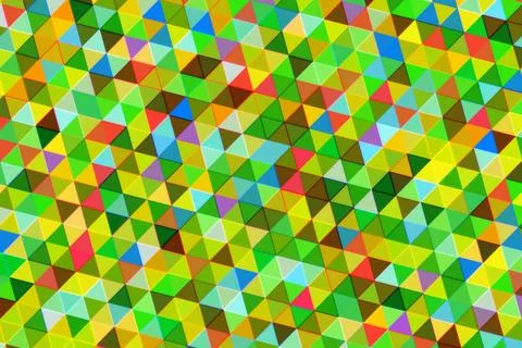 Colorful geometric pattern with triangles in bright shades Stock Photos