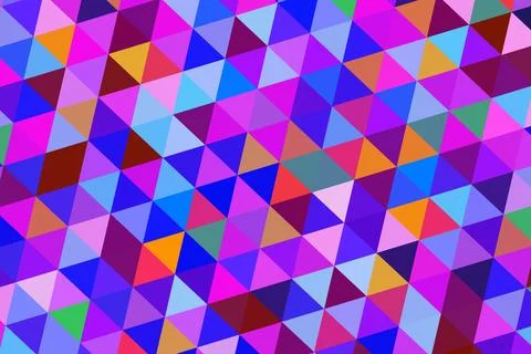 Colorful geometric pattern with triangles in bright shades Stock Photos