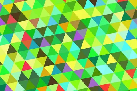 Colorful geometric pattern with triangles in bright shades Stock Photos