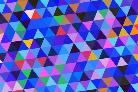 Colorful geometric pattern with triangles in bright shades Stock Photos