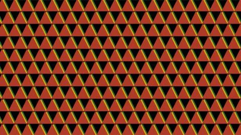 Colorful Geometric Pattern of Triangles on Dark Background. Illustrazione stock
