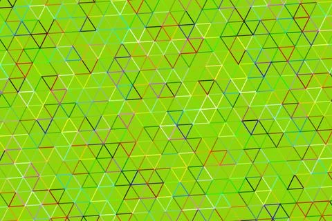 Colorful geometric pattern with triangles on green background 스톡 일러스트