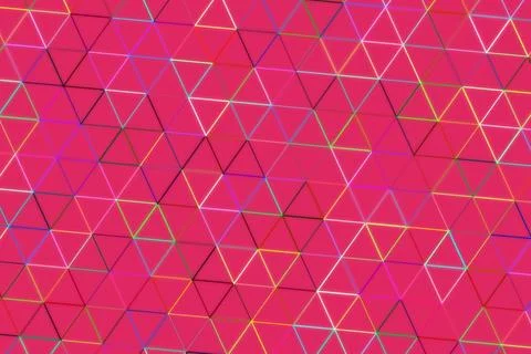 Colorful geometric pattern with triangles on pink background 스톡 일러스트