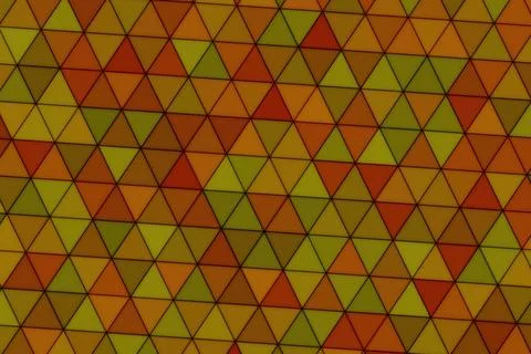 Colorful geometric pattern with triangles in red green yellow Stock Illustration