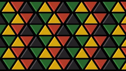Colorful Geometric Pattern of Triangles in Vibrant Shades. 스톡 일러스트