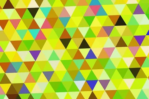 Colorful geometric pattern of triangles in vibrant shades Stock Illustration