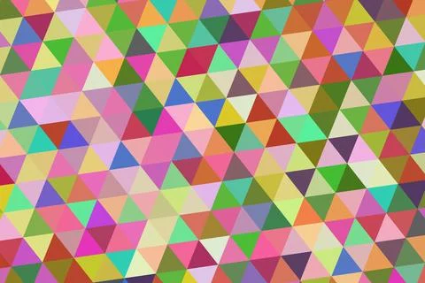 Colorful geometric pattern with triangles on vibrant background 스톡 일러스트