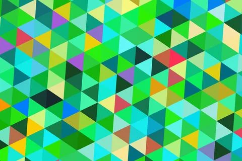 Colorful geometric pattern of triangles on a vibrant background Stock Photos