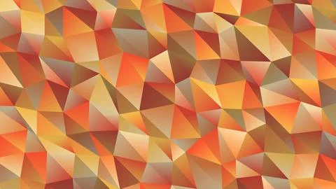Colorful geometric pattern with triangles in warm tones 库存插图
