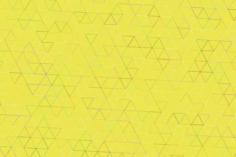 Colorful geometric pattern with triangles on yellow background Illustrazione stock
