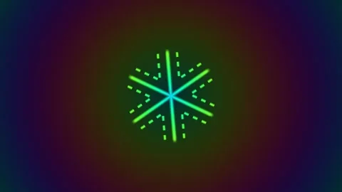 Colorful geometric pattern with vibrant lines and shapes Stock Footage 339001663