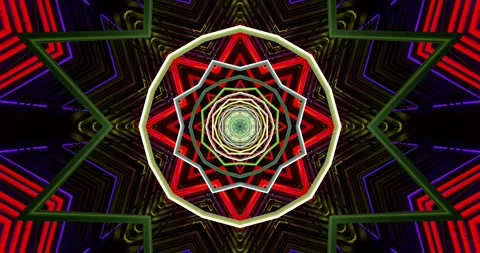 Colorful geometric patterns create an immersive visual experience with a se.. Stock Footage 315147265