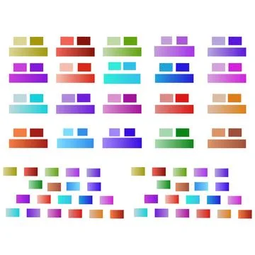 Colorful geometric patterns Stock Illustration