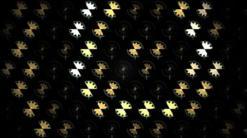 Colorful geometric patterns in motion on a dark background Stock-Footage 339532385