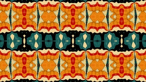 Colorful geometric patterns swirling in dynamic motion for VJ performances Video stock 296042946