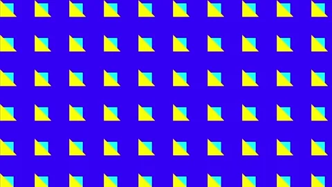 Colorful Geometric Patterns with Vivid Triangular Shapes on Blue Background Video stock 341926581