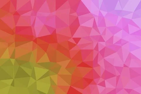 Colorful geometric polygon pattern background with pink purple Stock Illustration