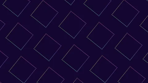 Colorful geometric rectangles grid on dark background Stock Footage 322036195