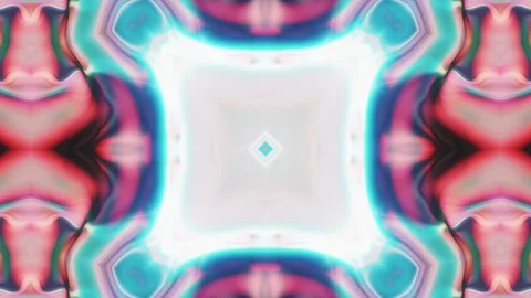 Colorful Geometric Seamless Pattern Background - Abstract Kaleidoscope Loop Stock Footage 240101870