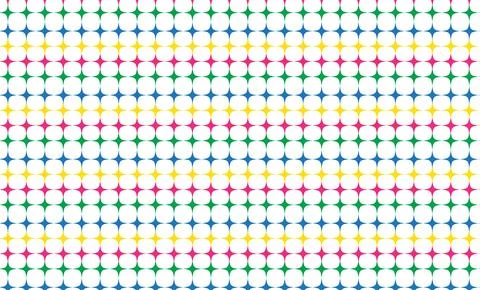 Colorful Geometric Seamless Pattern Background With Retro Rounded Shapes an.. 스톡 일러스트