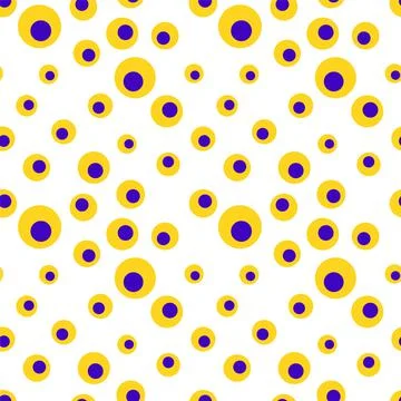 Colorful geometric seamless pattern with circles Stock Illustration