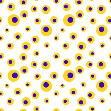 Colorful geometric seamless pattern with circles Stock Illustration