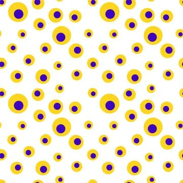 Colorful geometric seamless pattern with circles Illustrazione stock