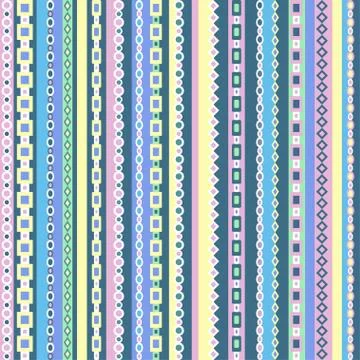 Colorful geometric seamless pattern design Stock Illustration