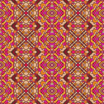 Colorful Geometric Seamless Pattern Illustrazione stock