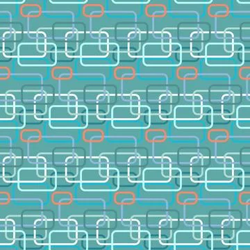 Colorful geometric seamless pattern rectangle soft angle geometric blue backg Illustrazione stock