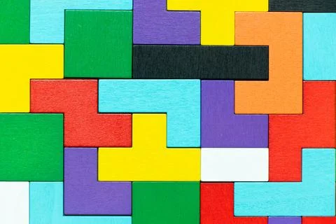 Colorful geometric shape background with copy space Stock Photos