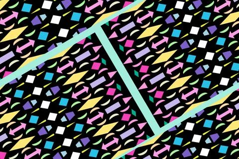 Colorful geometric shape form a pattern ,striped Stock-Illustration