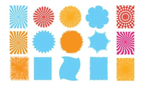 Colorful geometric shapes and patterns colorful patterns abstract shapes co.. 스톡 일러스트