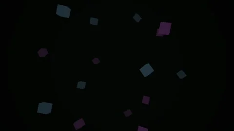 Colorful geometric shapes floating randomly. Stock Footage 340001209