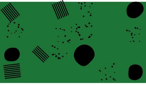 Colorful geometric shapes on green background 스톡 일러스트