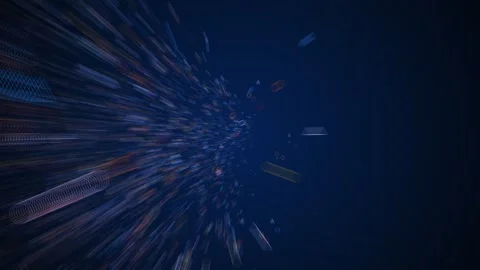 Colorful Geometric Space Stock Footage 321599670