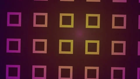 Colorful Geometric Square Pattern Seamless Loop Stock Footage 340563143