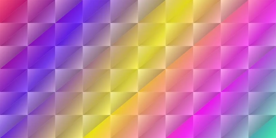 Colorful geometric square pattern with soft gradient Stock Illustration