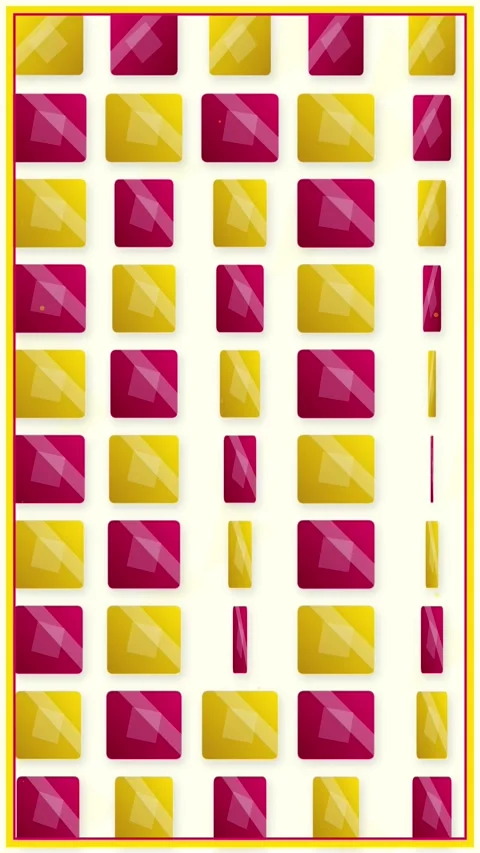 Colorful Geometric Squares Pattern Animation - Abstract Background Stock Footage 347697606