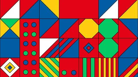 Colorful geometric tile background Stock Illustration