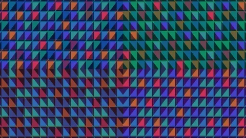 Colorful Geometric Tiled Pattern Seamless Loop Stock Footage 342644086