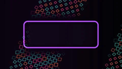 Colorful Geometric Title Card Frame Seamless Loop Stock Footage 342731086