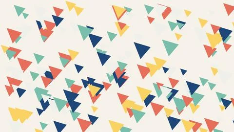 Colorful geometric triangles abstract pattern design 库存插图