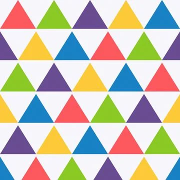 Colorful geometric triangles pattern design abstract Stock Illustration