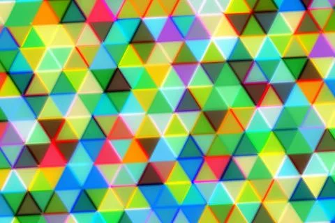 Colorful geometric triangles pattern for design or background Stock Photos